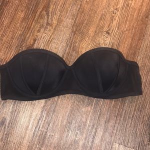 Pink Push-up Strapless Swim Top